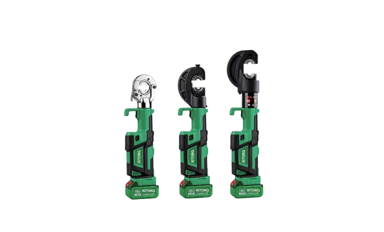 Alat Crimping Hidraulik Lithium-Ion 18V — Kekuatan 60-120kN, untuk Terminal Kabel Cu/Al 10-400mm²