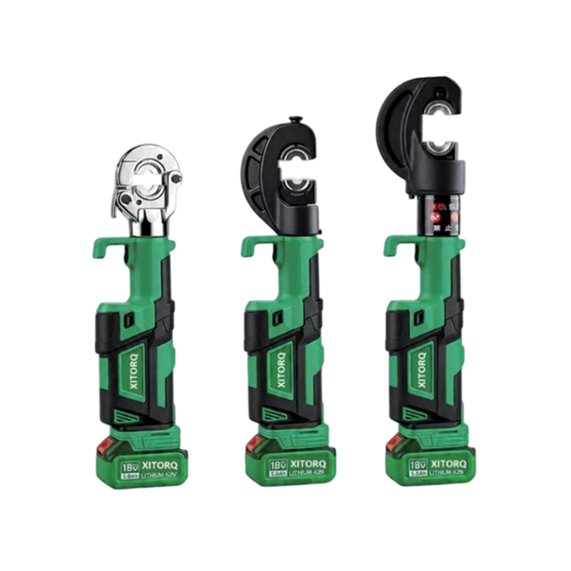 Alat Crimping Hidraulik Lithium-Ion 18V — Kekuatan 60-120kN, untuk Terminal Kabel Cu/Al 10-400mm² Alat Crimping Hidraulik Lithium-Ion 18V — Kekuatan 60-120kN, untuk Terminal Kabel Cu/Al 10-400mm²